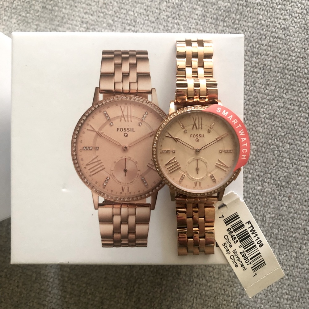 Fossil Q Gazer Smartwatch, Women’s Rose Gold